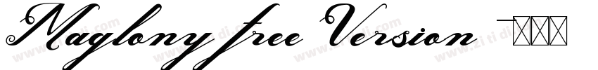 Maglony free Version字体转换